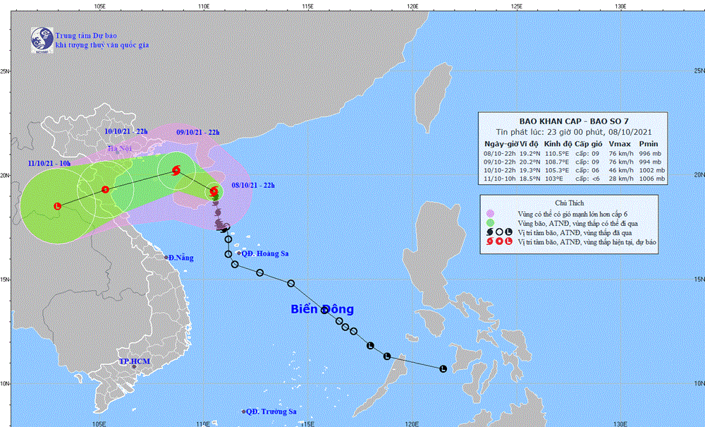 Chủ động ứng phó hiệu quả với bão số 7